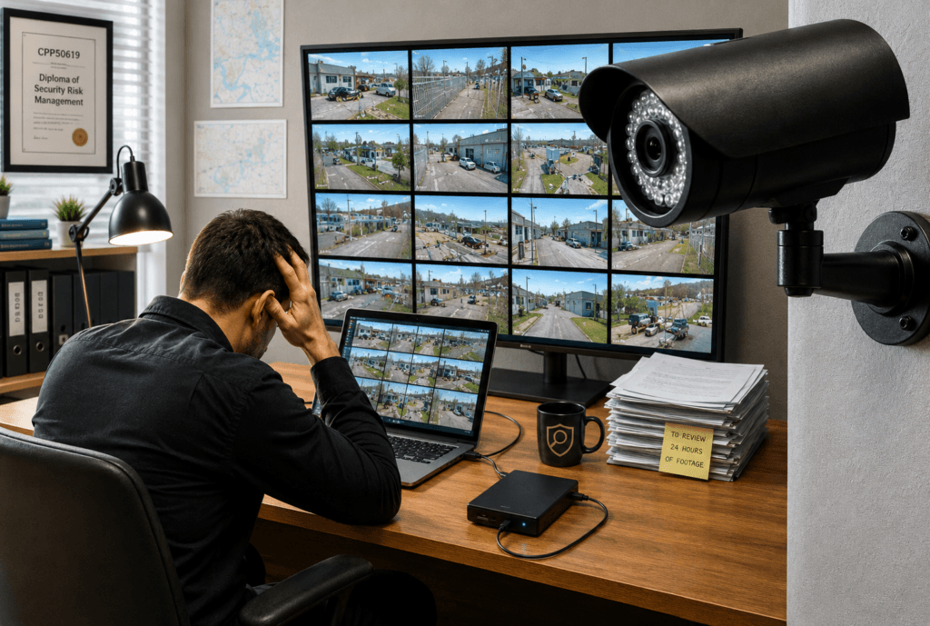 Investigative review of archived CCTV footage and operational evidence