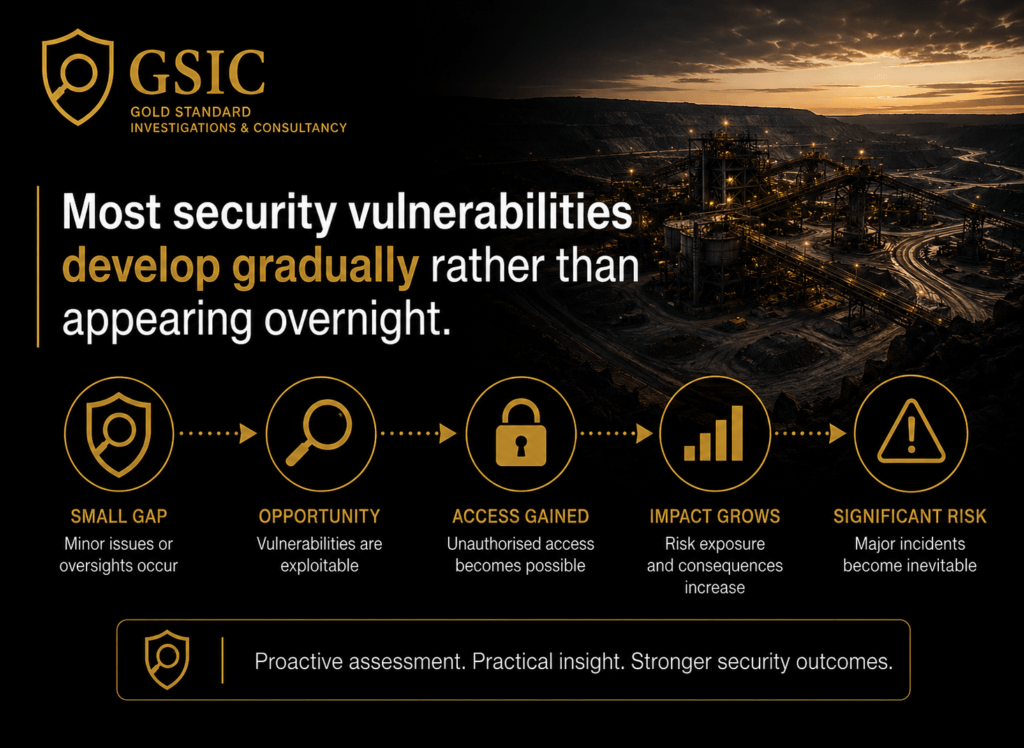 Security vulnerabilities developing gradually in mining operations